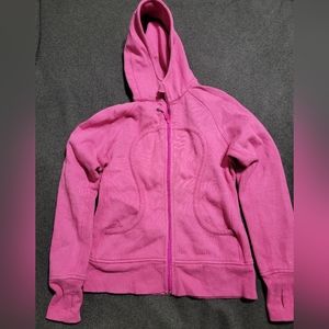 Lululemon Scuba Hoodie Siza 10, Barbie Pink that shimmers!
